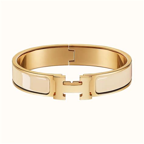 hermes clic h real gold